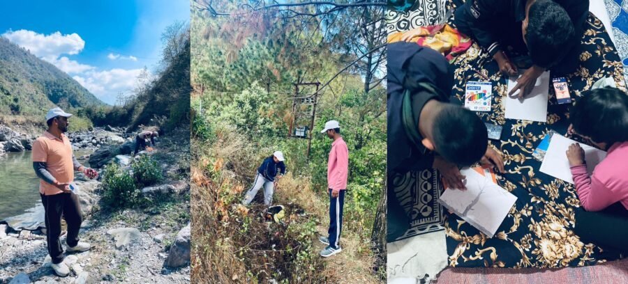 अंतरराष्ट्रीय जल दिवस पर एनएसएस शिविर में मधुगंगा नदी पर चलाया स्वच्छता अभियान